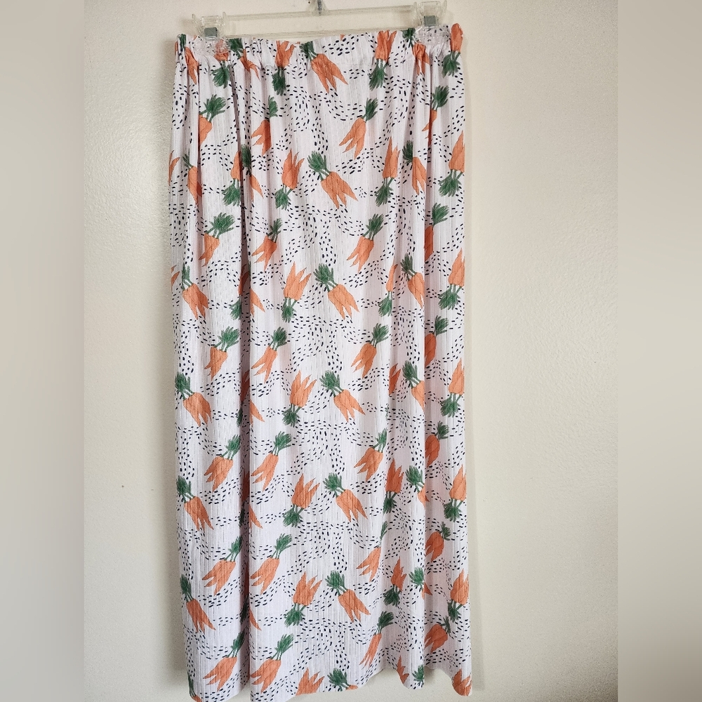 Tropical Print Maxi Skirt